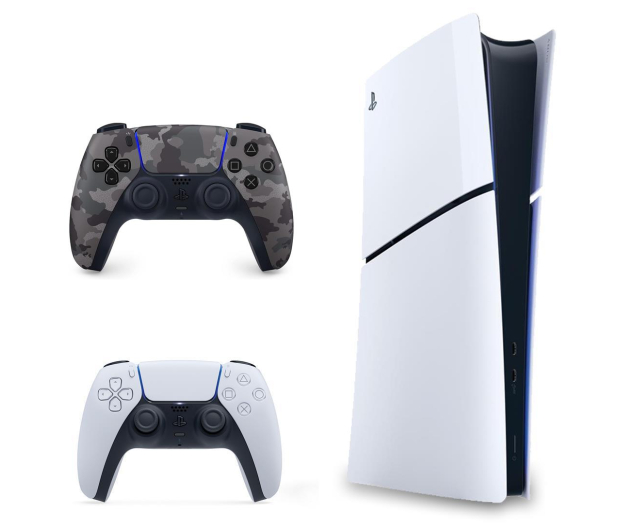 Sony PlayStation 5 Slim Digital + DualSense Grey Cammo - 1268049 - zdjęcie